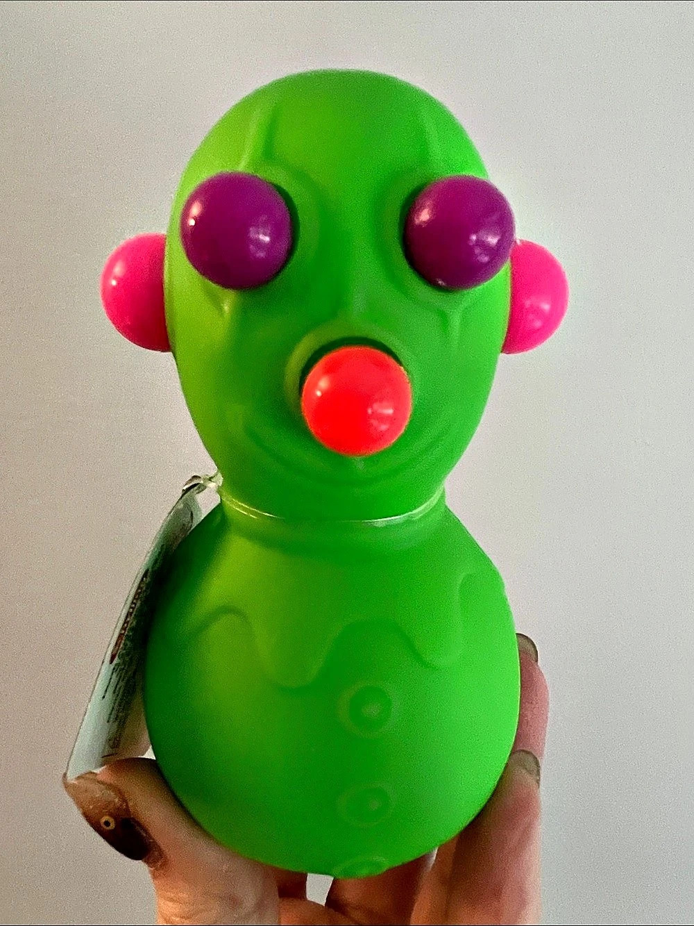 Schylling Panic Pete NeeDoh Green Toy with Hangtag